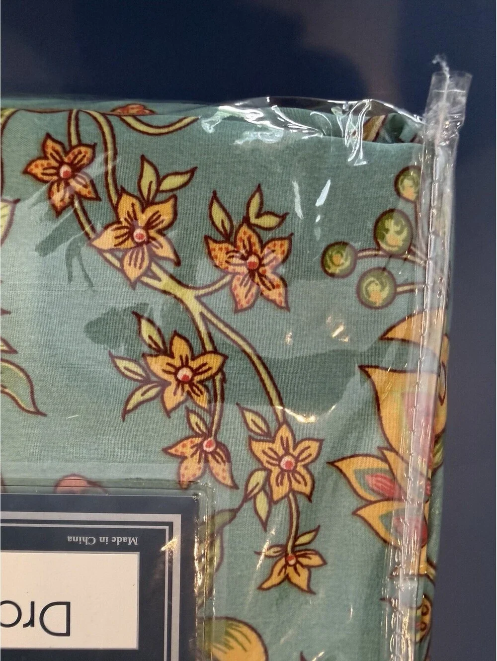 C & F Drapery/Curtain Panels Set Of 2 50”X 84” Floral Jewel Colors Cotton New